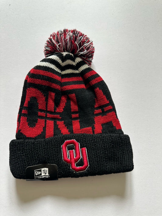 Okahoma Sooners NCAA Bobble Beanie Multi Colour Tags on