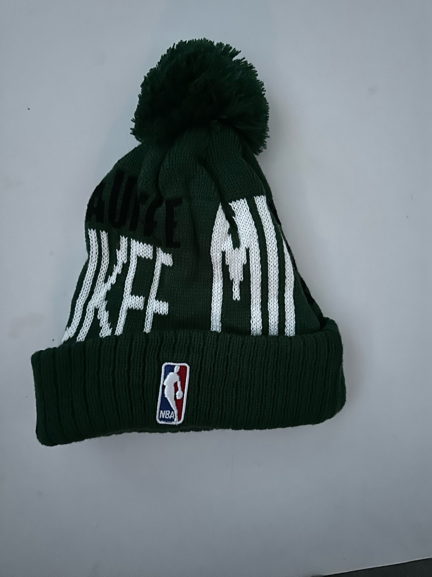 Milwaukee Bucks NBA Bobble Beanie Multi Colour With Tags on