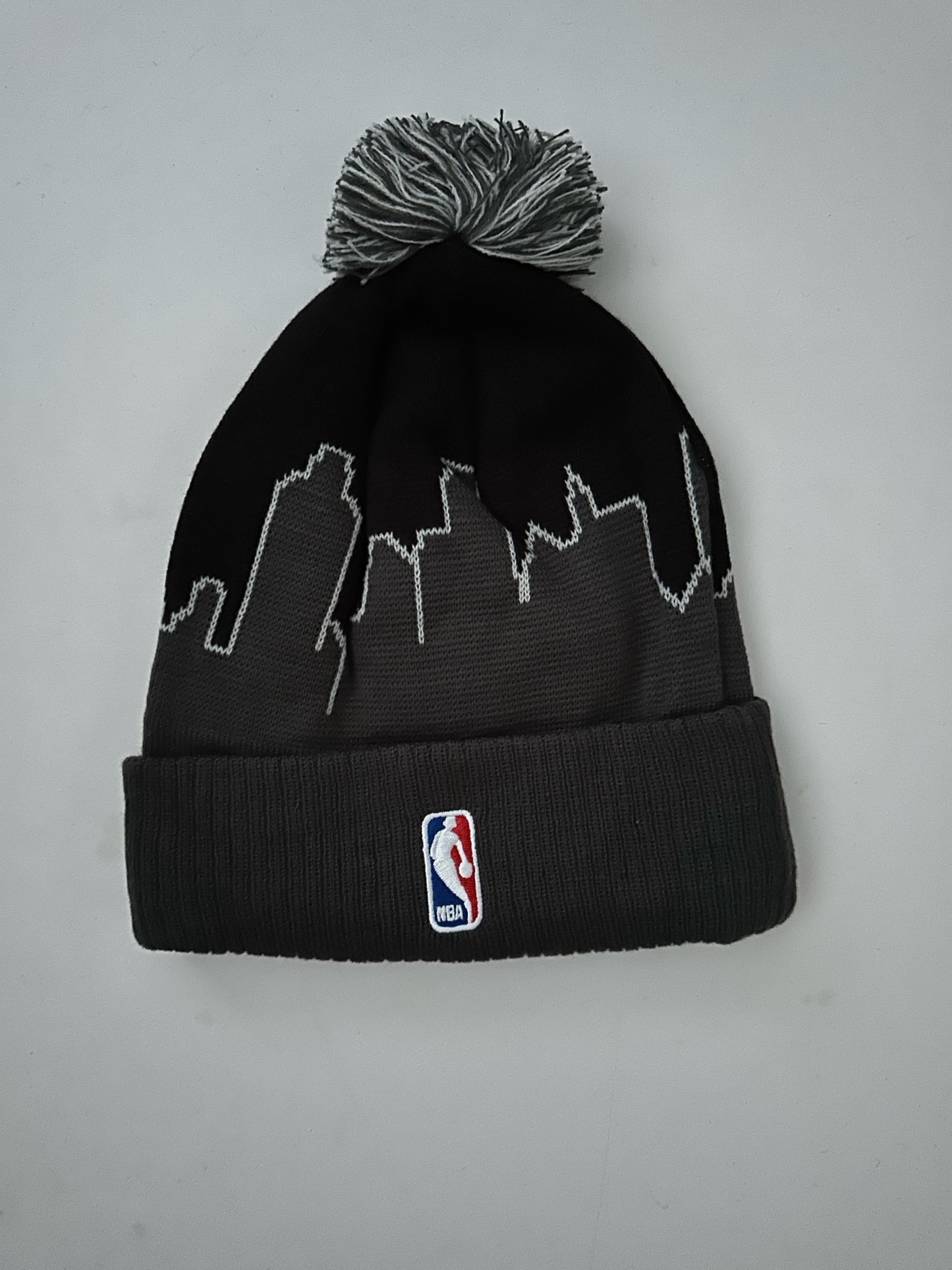 Brooklyn Nets NBA Bobble Beanie Multi Colour With Tags on