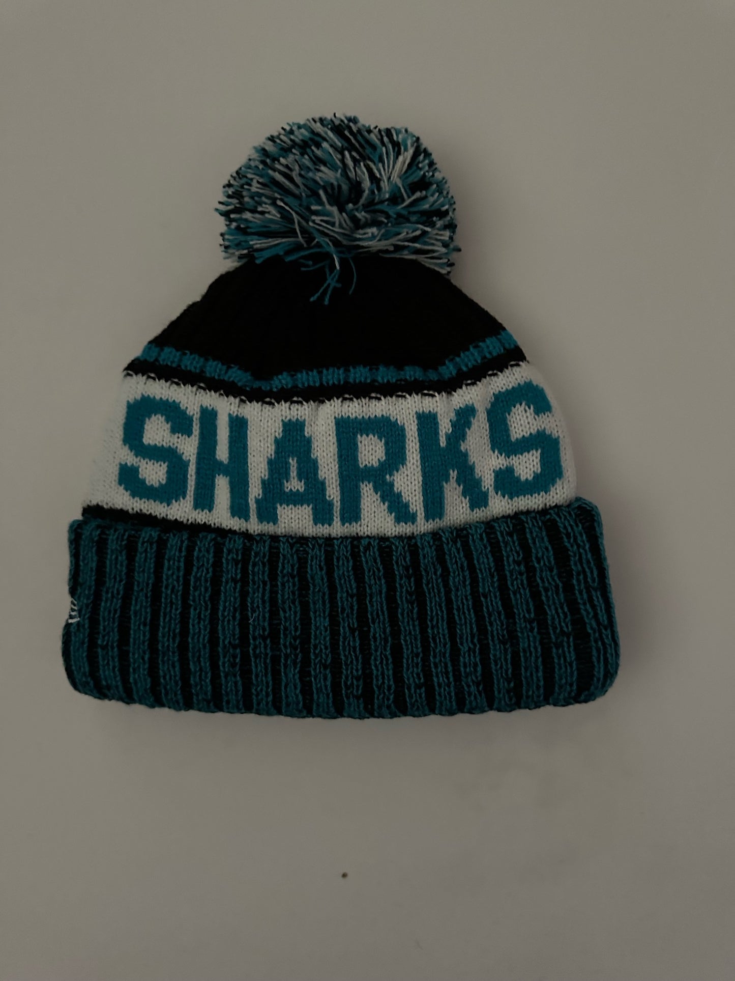 San Jose Sharks NHL Bobble Beanie Multi Colour With Tags on