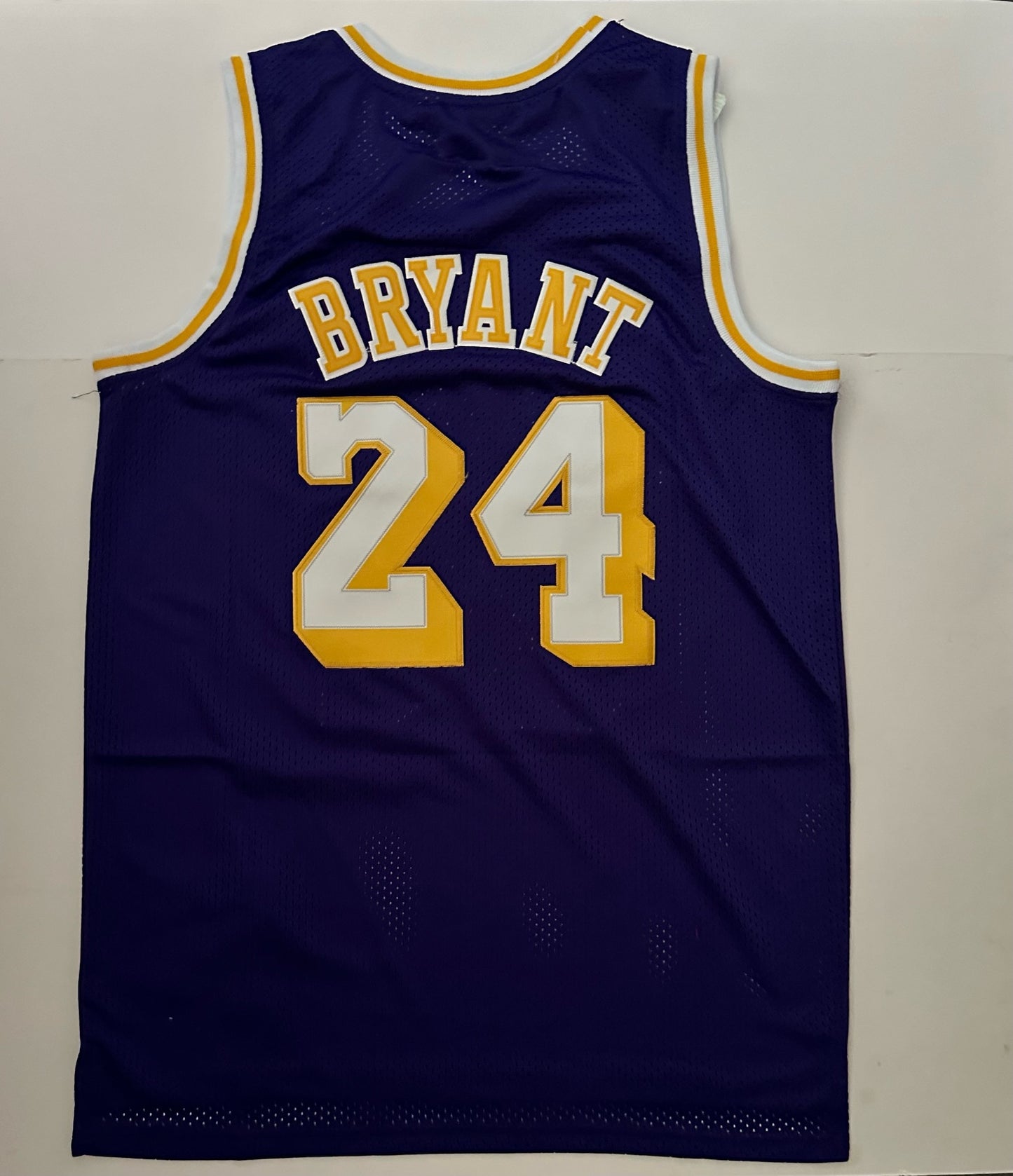 Los Angeles LA Lakers NBA Hardwood Classics Basketball Vest Large Bryant 24 Purple