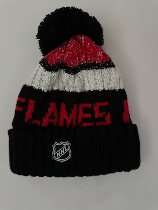 Calgary Flames NHL Bobble Beanie Multi Colour With Tags on