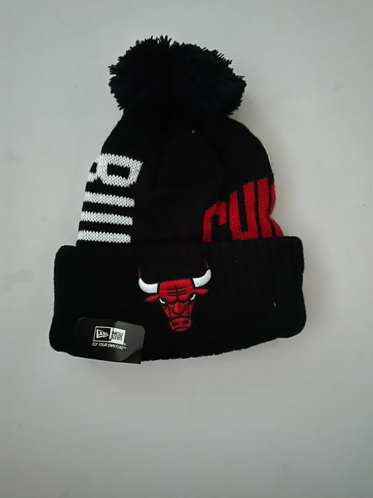 Chicago Bulls NBA Bobble Beanie Multi Colour With Tags on