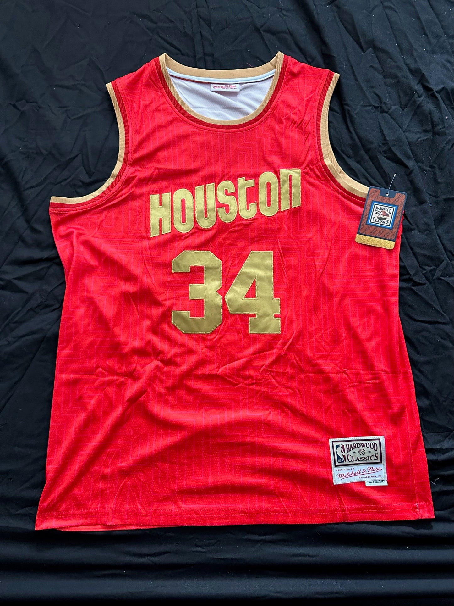 Retro Hardwood Classics Houston Rockets Olajuwon Basketball Vest Large