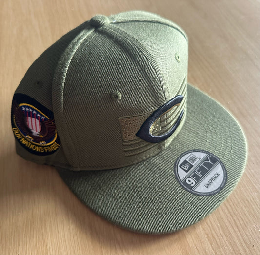 Chicago Cubs Army MLB SnapBack Baseball Cap Multicolour New With Sitcker
