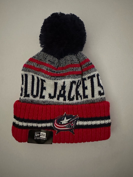Columbus Blue Jackets NHL Bobble Beanie Multi Colour With Tags on