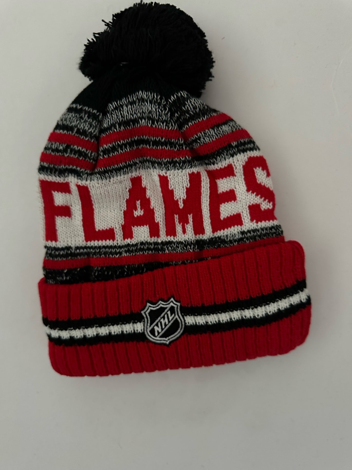 Calgary Flames NHL Bobble Beanie Multi Colour With Tags on