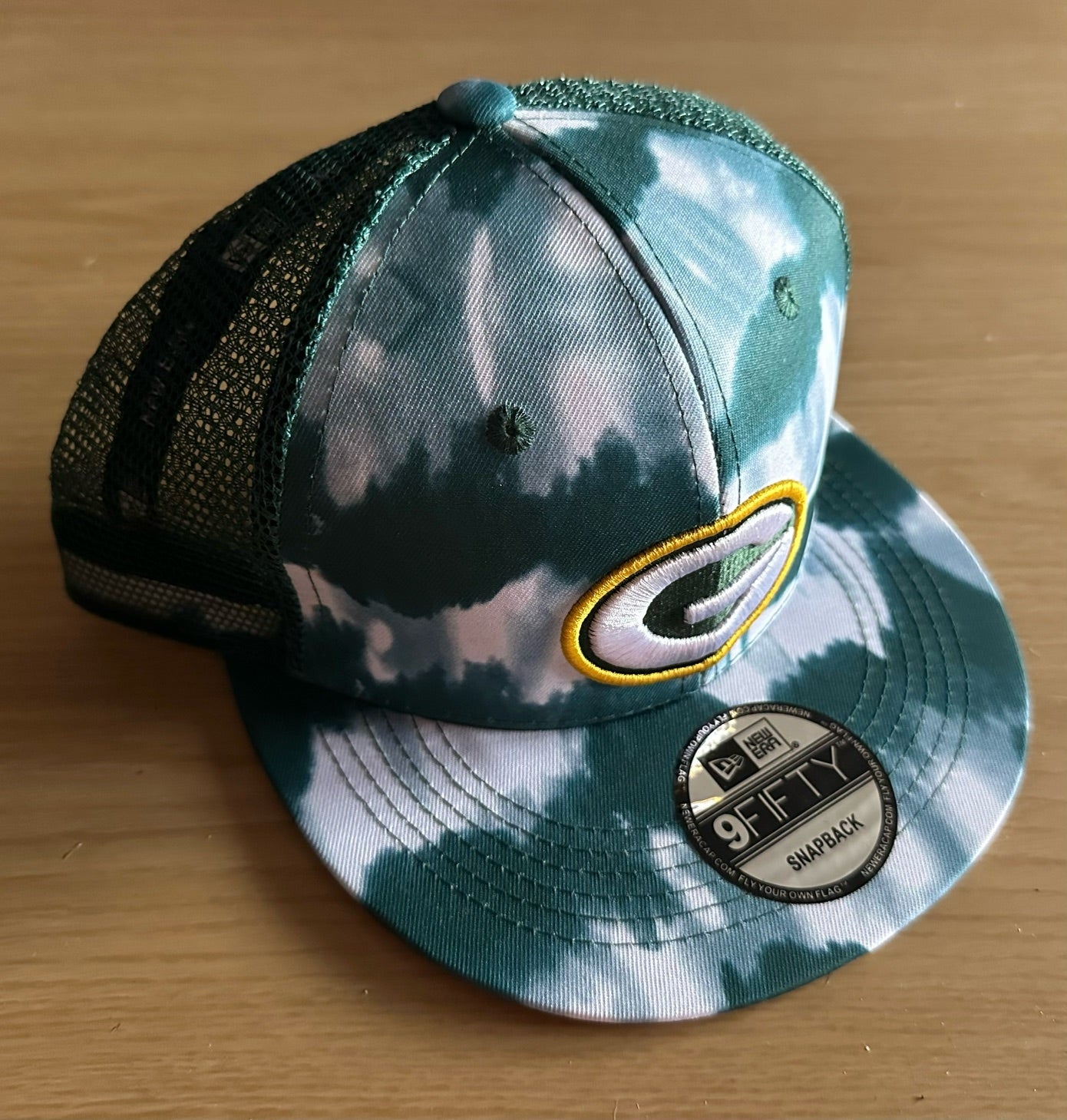 Green Bay Packers NFL SnapBack Camo Baseball Cap Multicolour New With Sticker