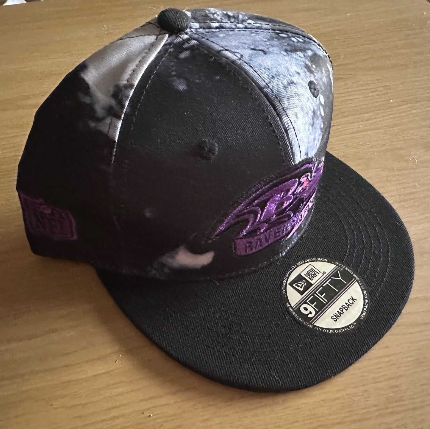 Baltimore Ravens NFL SnapBack Camo Baseball Cap Multicolour New With Sticker