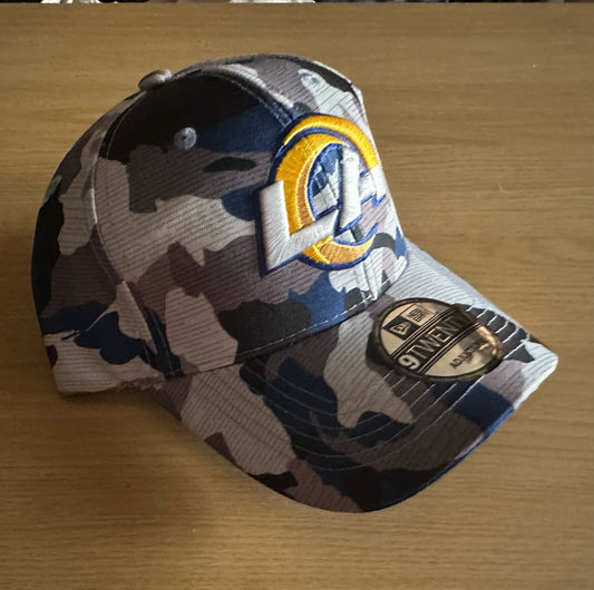 Los Angeles LA Rams NFL Camo Baseball Cap Multicolour New With Sticker