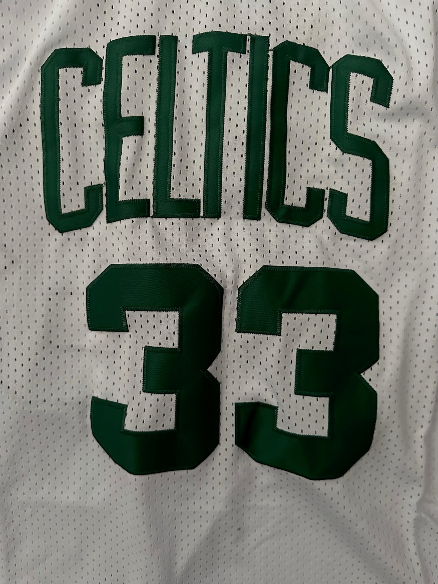 Boston Celtics NBA Hardwood Classics Basketball Vest Large Bird 33 White