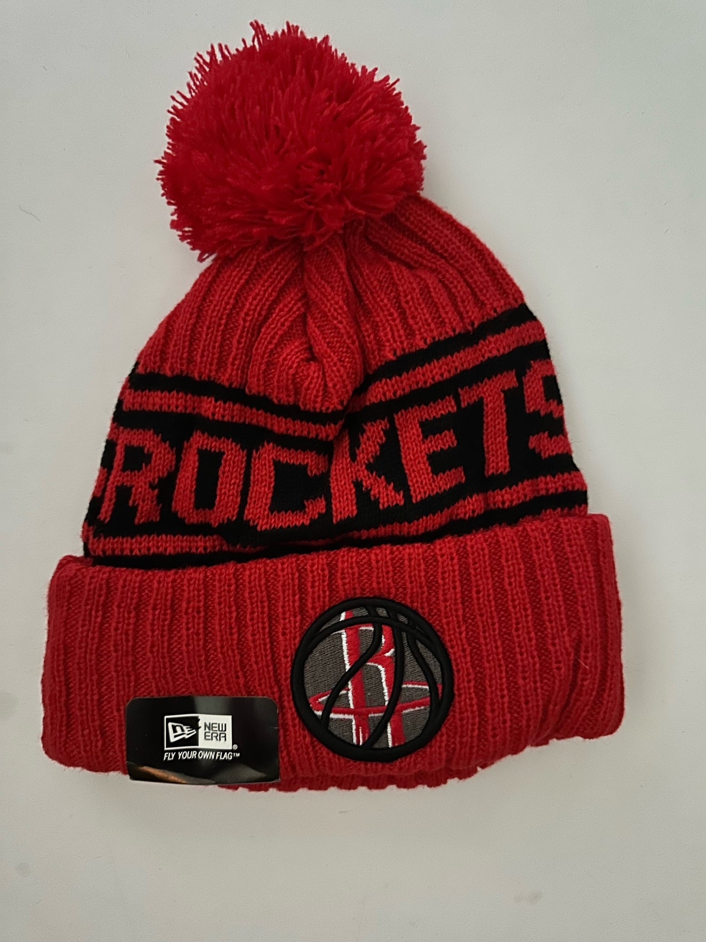 Houston Rockets NBA Bobble Beanie Multi Colour With Tags on