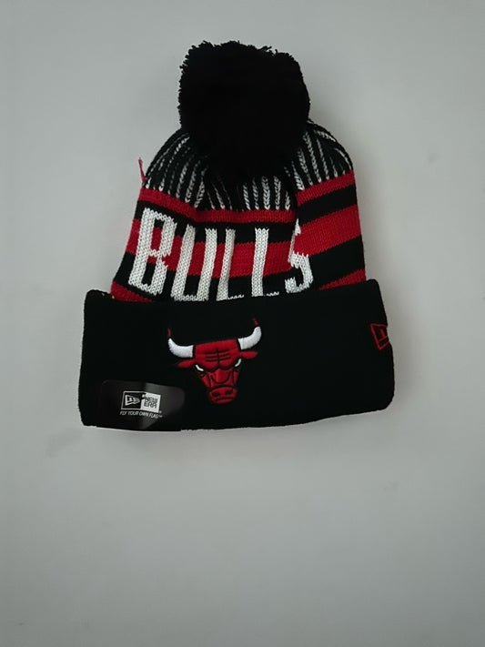 Chicago Bulls NBA Bobble Beanie Multi Colour With Tags on