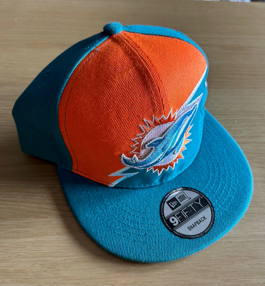 Miami Dolphins NFL 2 Tone SnapBack Baseball Cap Multicolour New With Sticker