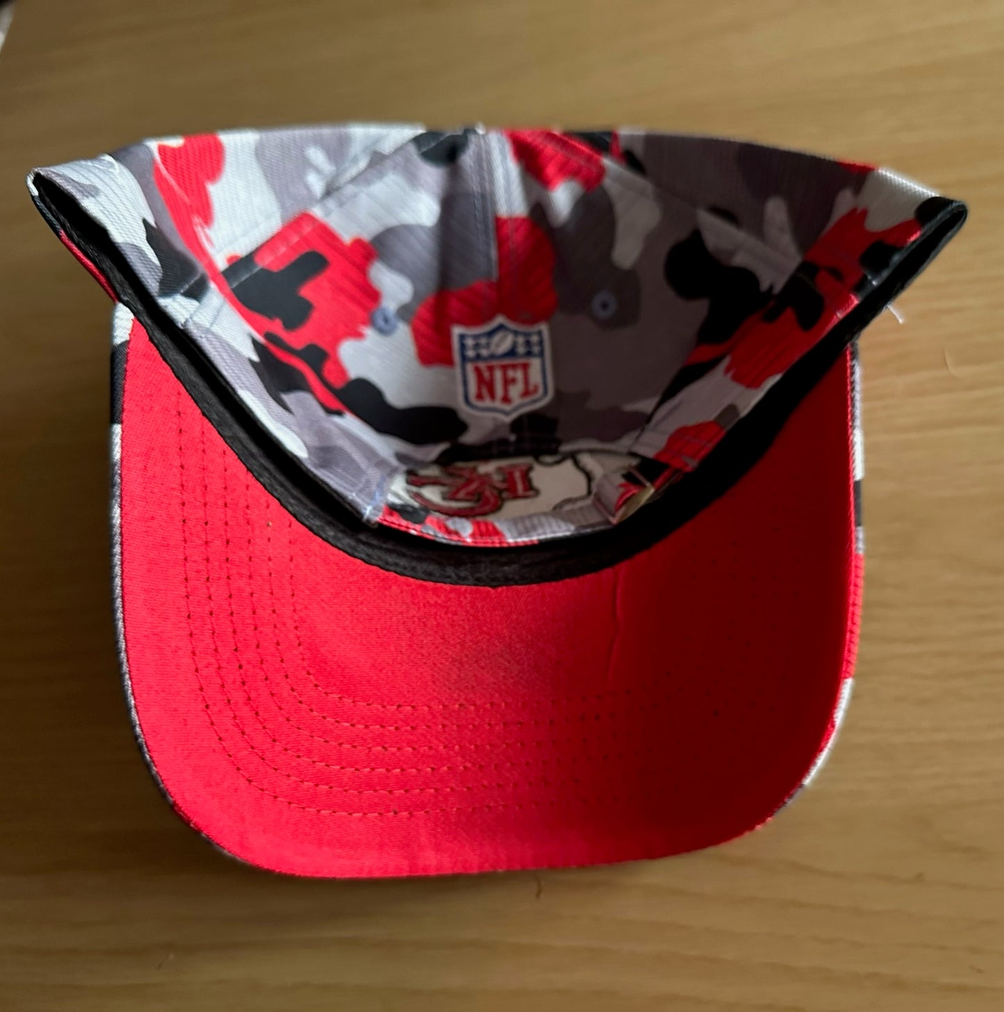 Kansas City Chiefs Nfl Camo Baseball Cap Multicolour New With Sticker