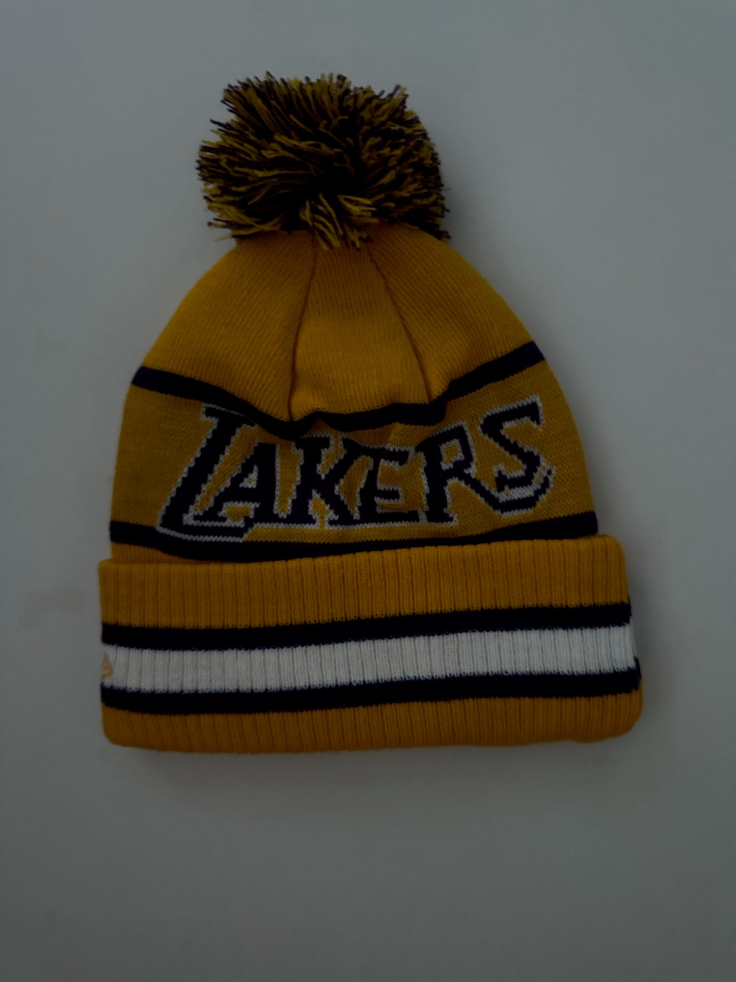 Los Angeles LA Lakers NBA Bobble Beanie Multi Colour With Tags on