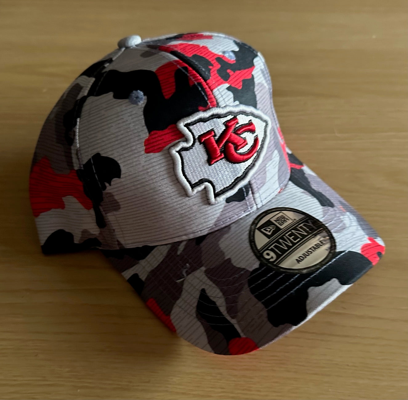 Kansas City Chiefs Nfl Camo Baseball Cap Multicolour New With Sticker