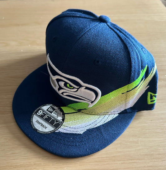 Seattle Seahawks NFL SnapBack Baseball Cap Multicolour New With Sticker