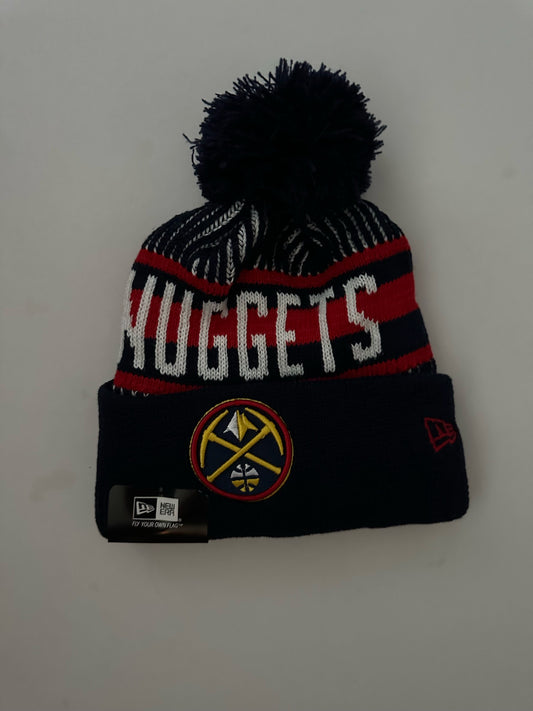 Denver Nuggets NBA Bobble Beanie Multi Colour With Tags on