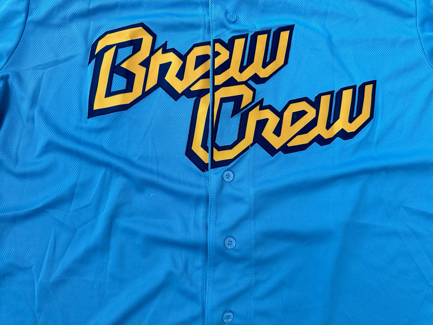 Milwaukee Brewers Yelich MLB Baseball Shirt Large 22 Blue