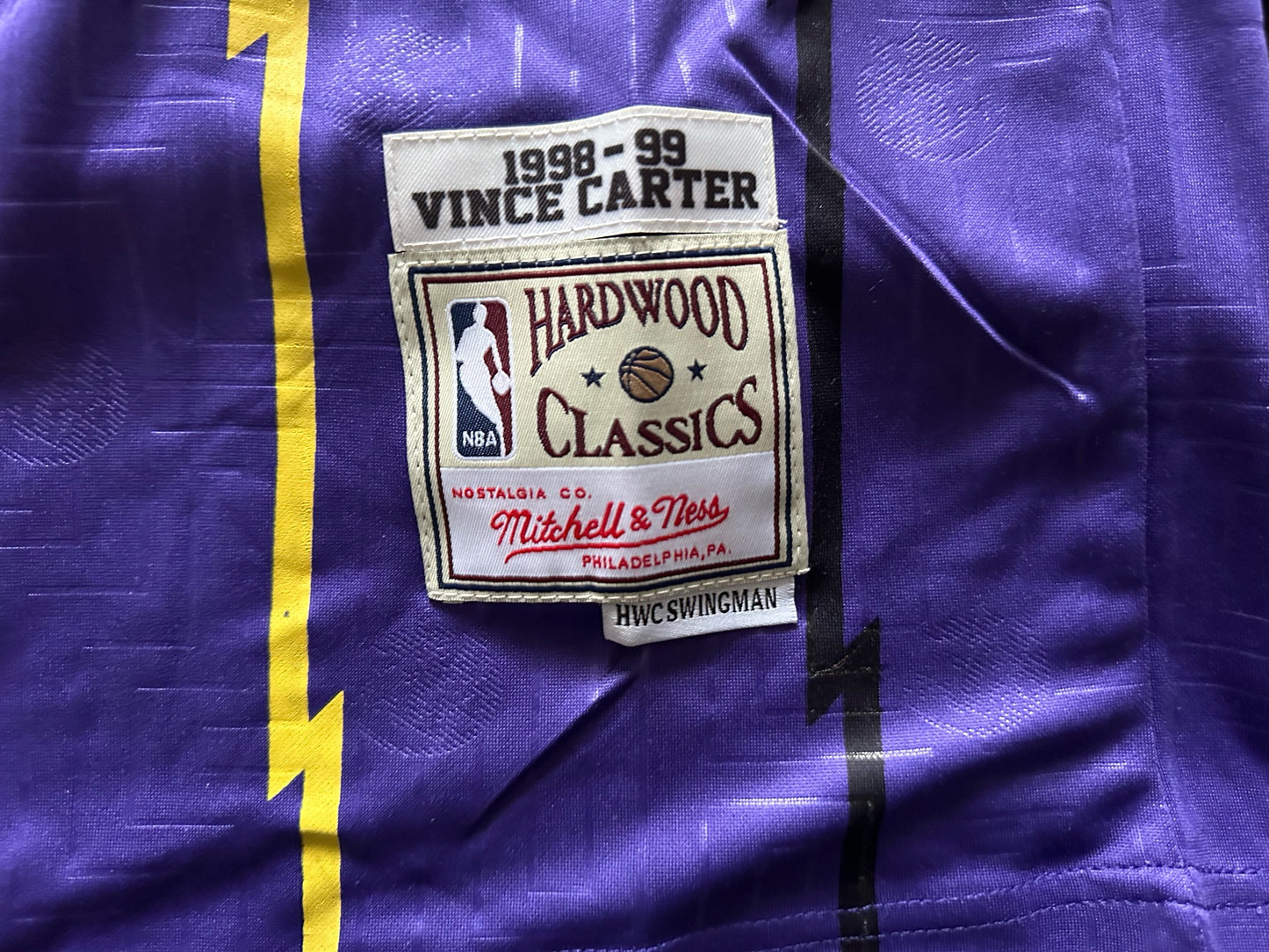 Retro Hardwood Classics Toronto Raptors Carter Basketball Vest Large