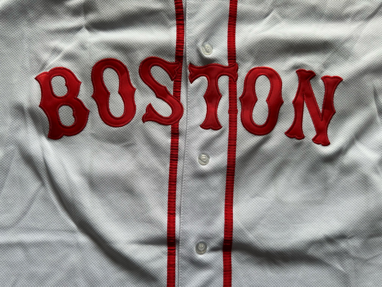 Boston Red Sox MLB Baseball Shirt Large Schilling 38 White