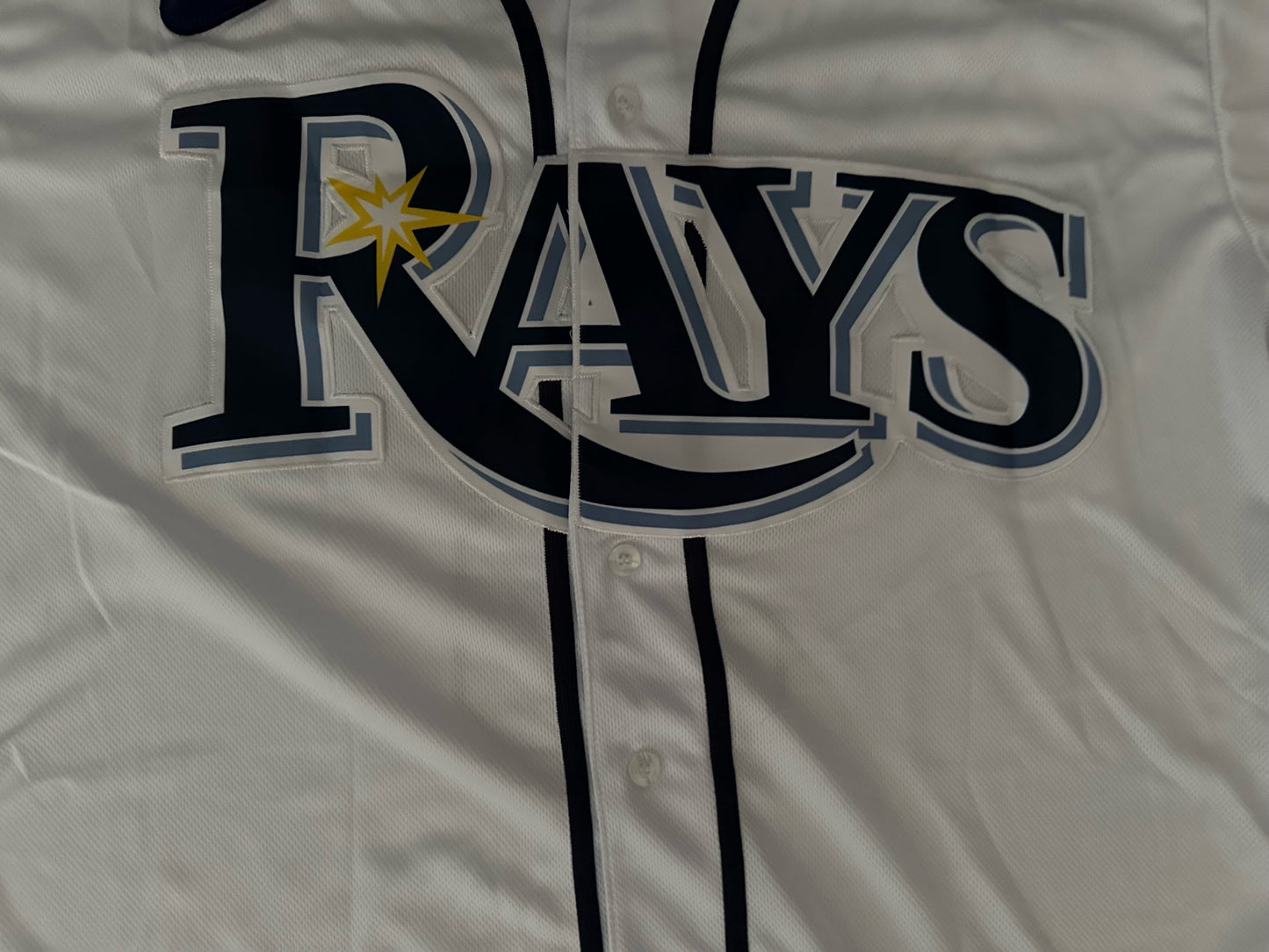 Tampa Bay Rays MLB Baseball Shirt Large Longoria 3 White