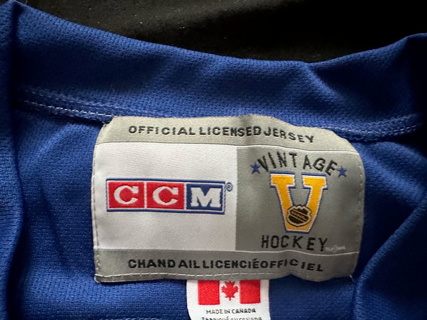 CCM New York Rangers Leetch Hockey Shirt Blue Large