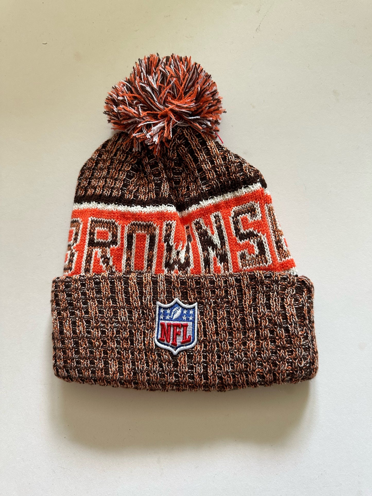 Cleveland Browns NFL Bobble Beanie Multi Colour With Tags on