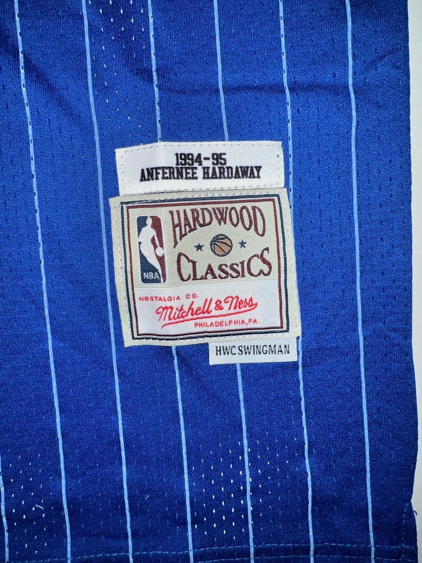 Orlando Magic NBA Hardwood Classics Basketball Vest Large Hardaway 1 Blue