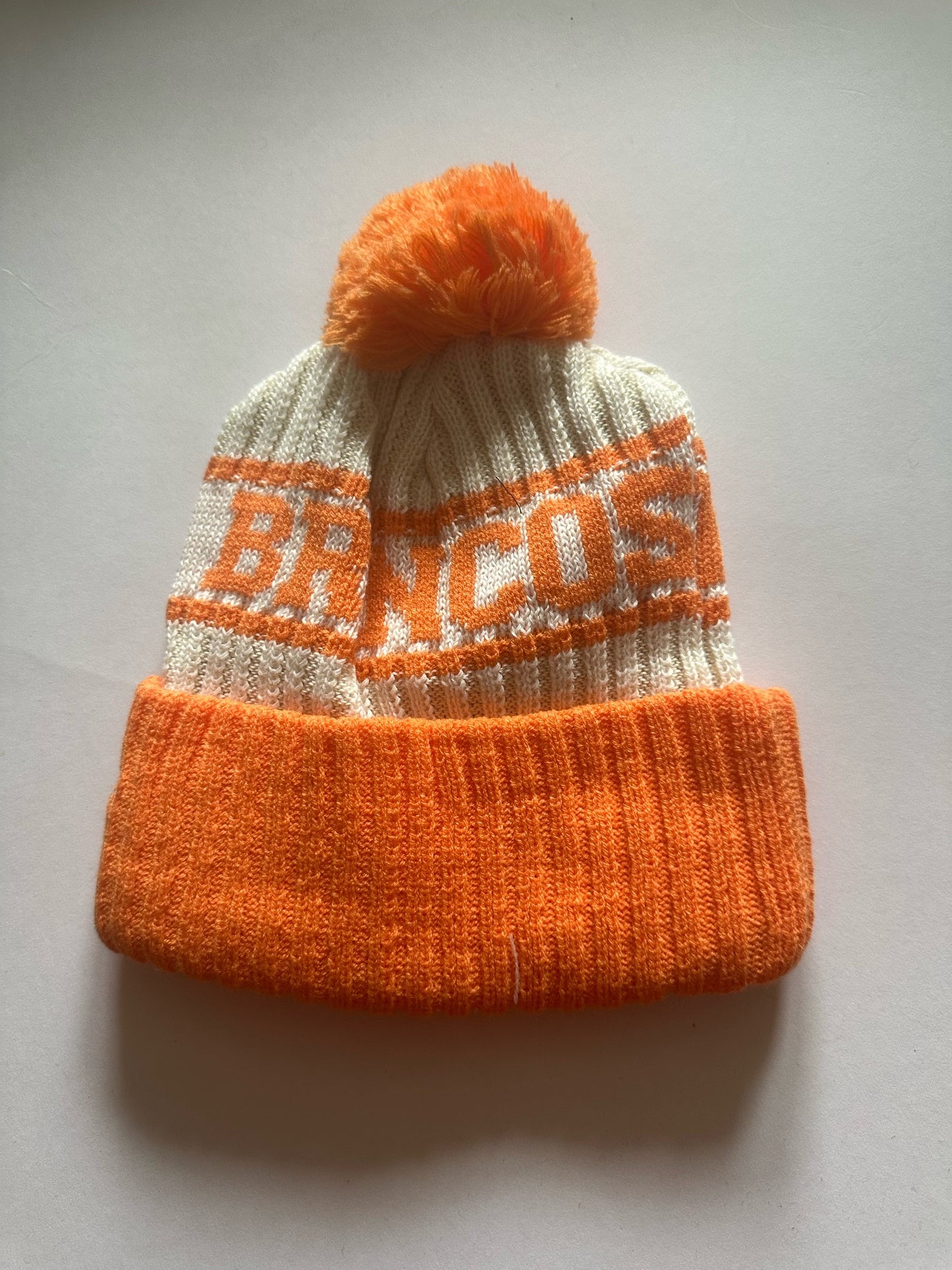 Denver Broncos NFL Bobble Beanie Multi Colour With Tags on