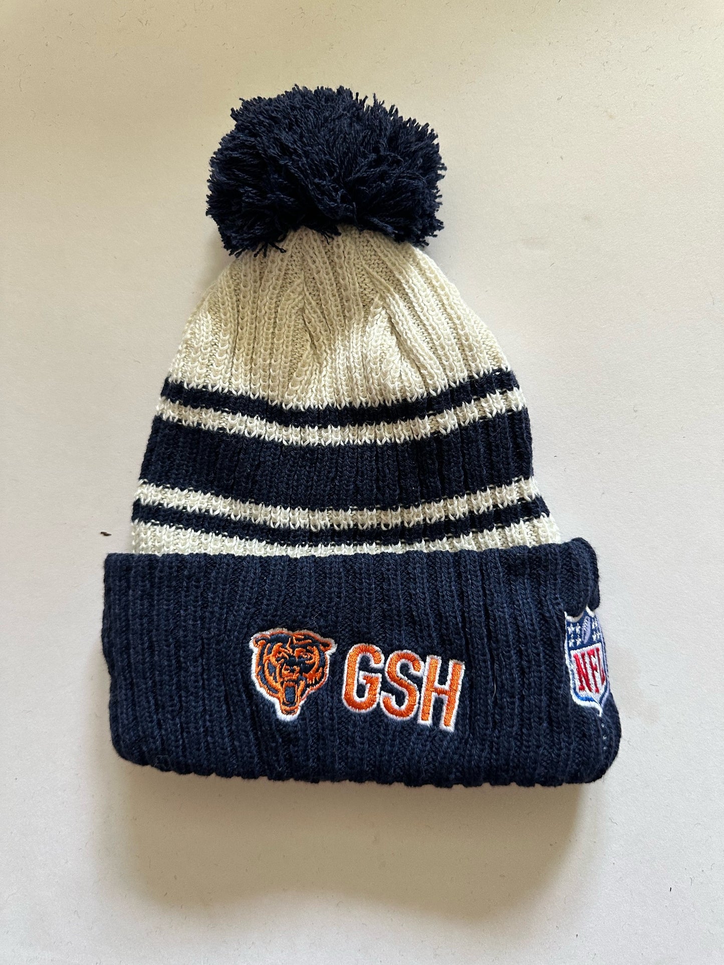 Chicago Bears NFL Bobble Beanie Multi Colour With Tags on