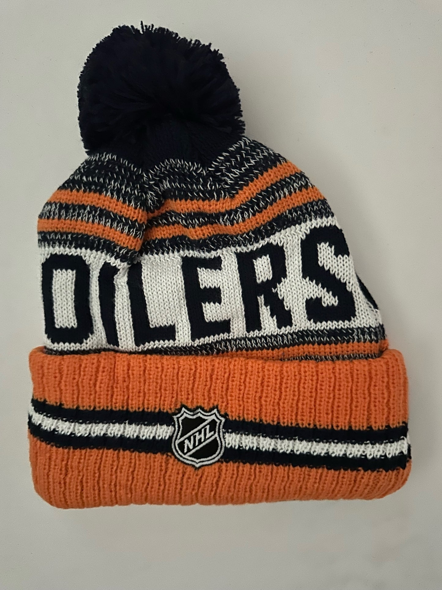 Edmonton Oilers NHL Bobble Beanie Multi Colour With Tags on