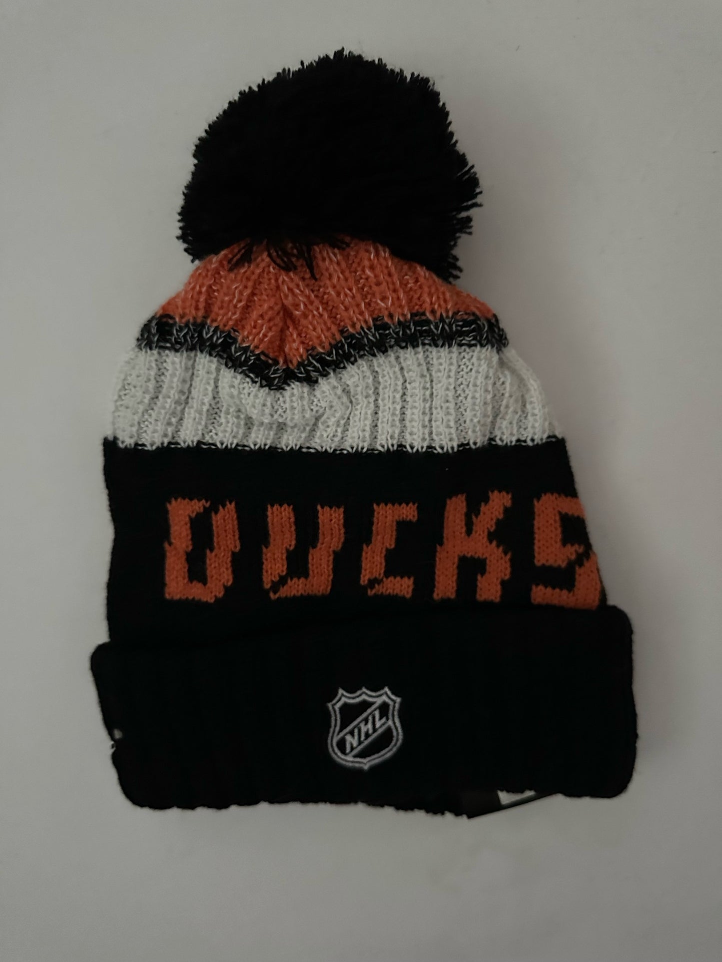 Anaheim Ducks NHL Bobble Beanie Multi Colour With Tags on