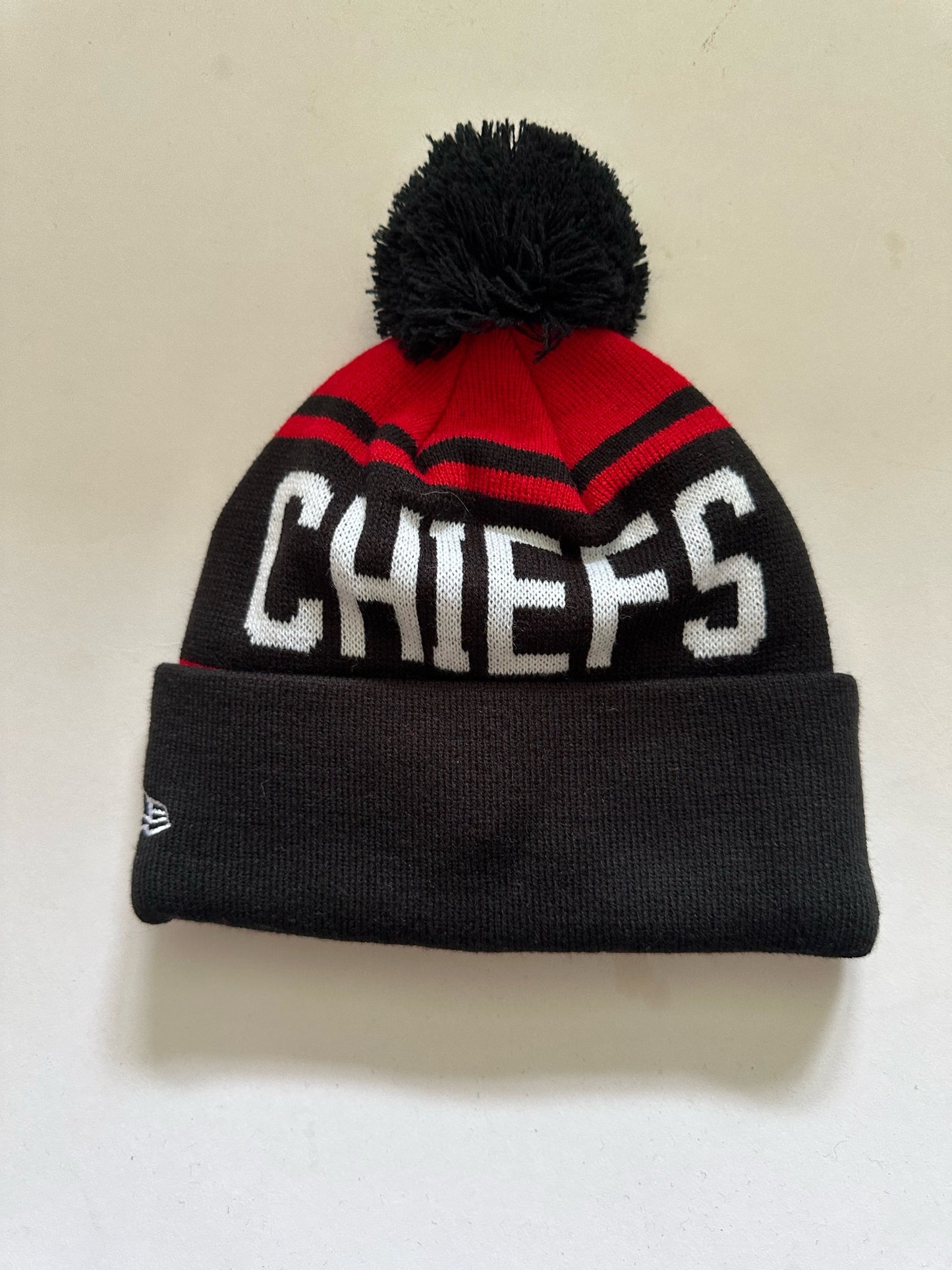 Kansas City Chiefs NFL Bobble Beanie Multi Colour With Tags on