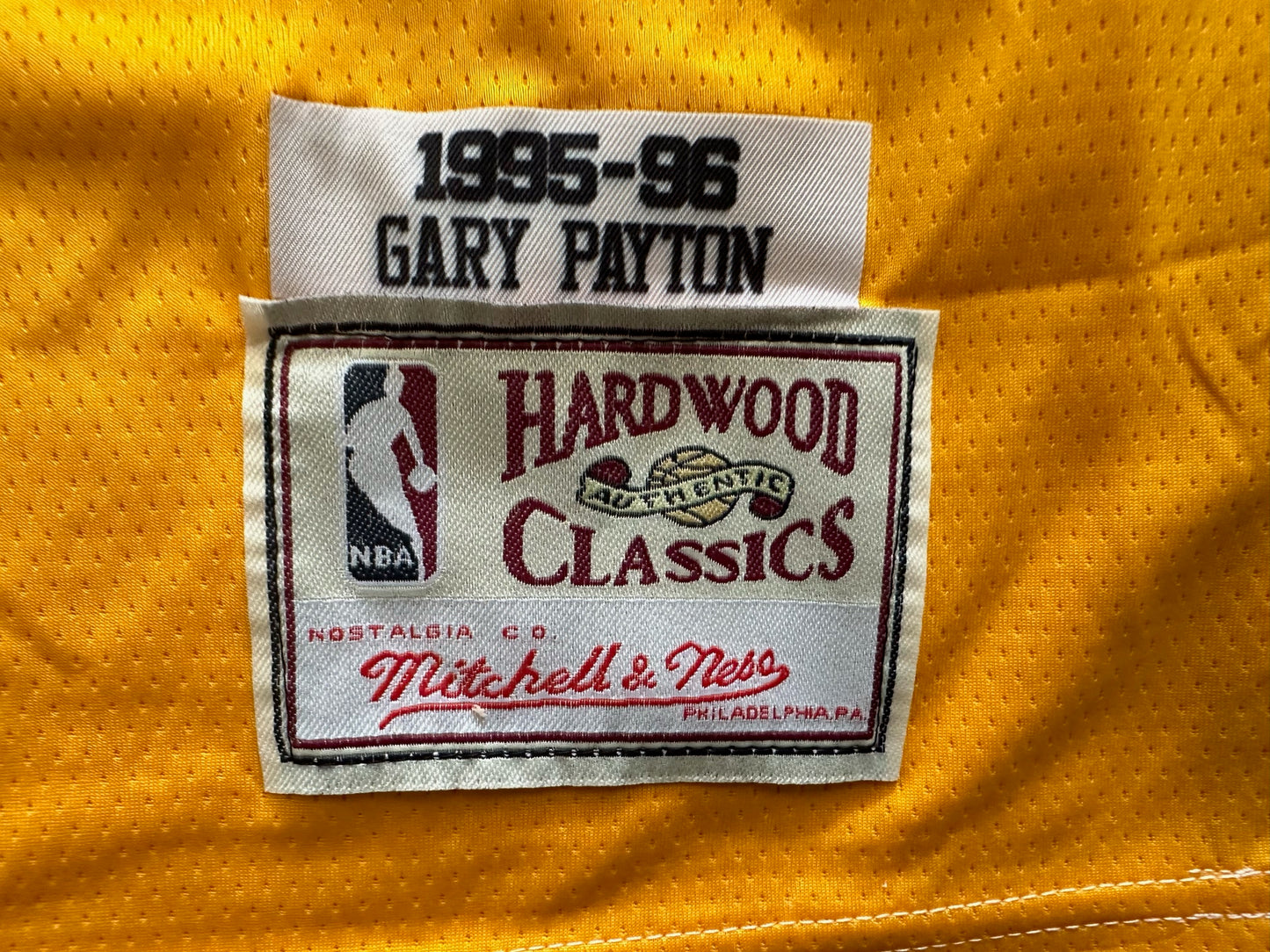 Retro Hardwood Classics Seattle Supersonics Payton Basketball Vest Large