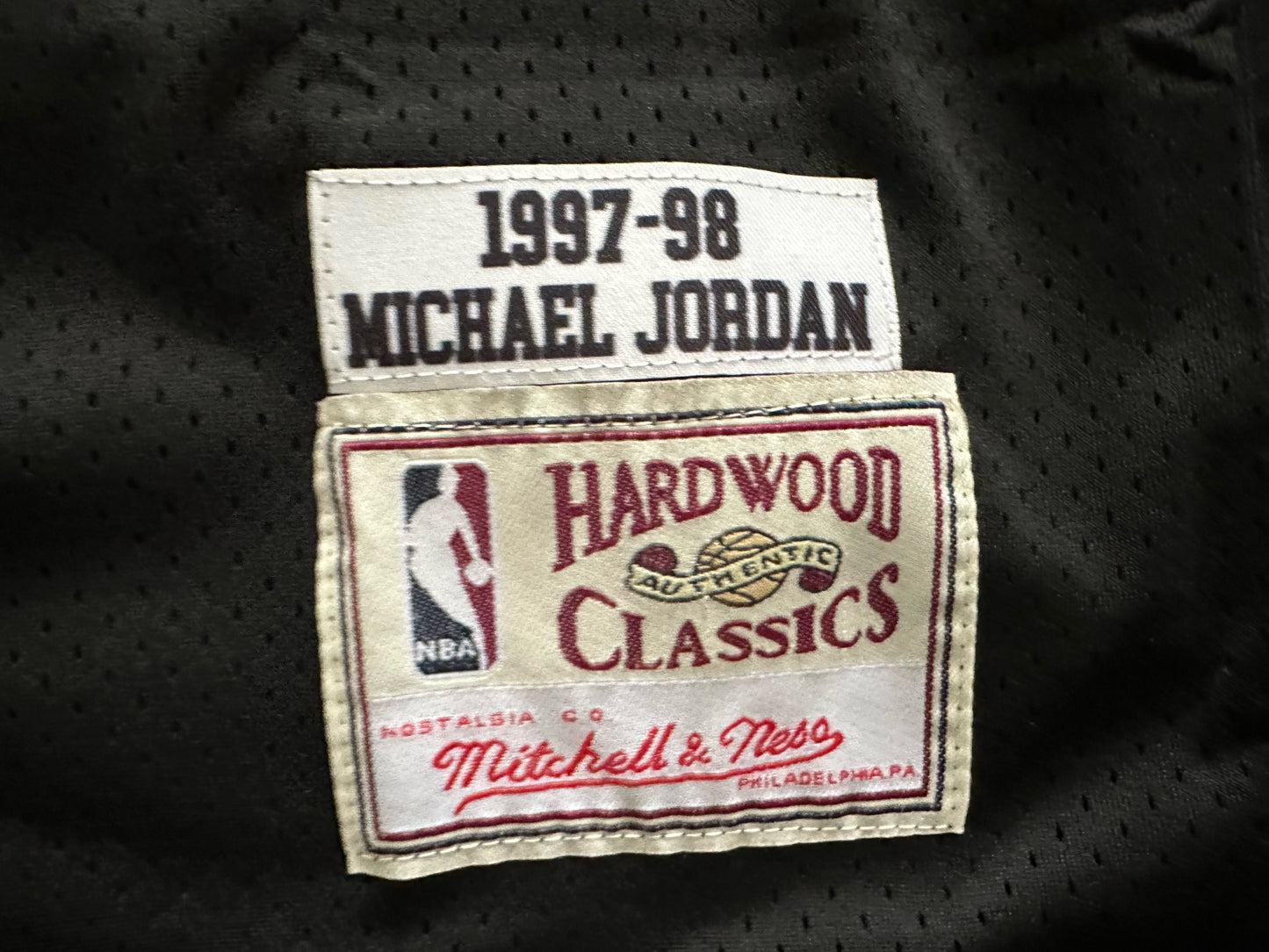 Retro Hardwood Classics Chicago Bulls Jordan Basketball Vest Large