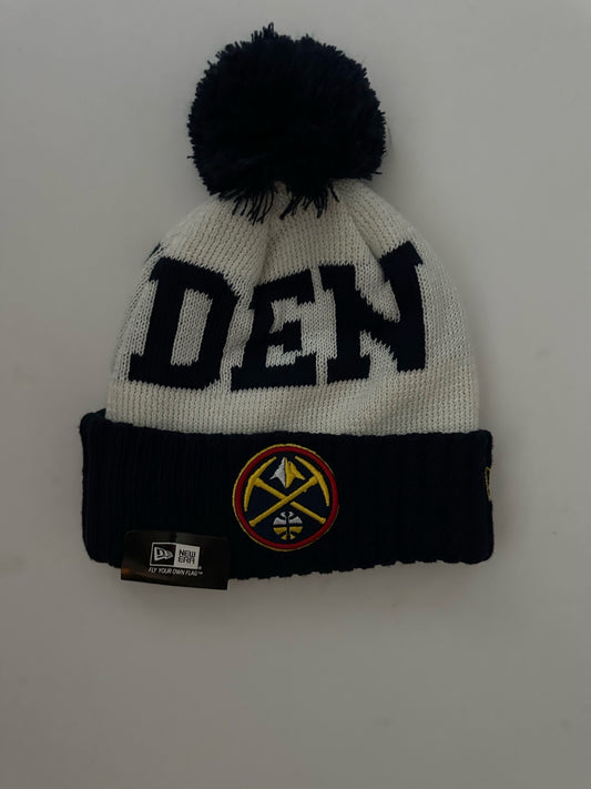 Denver Nuggets NBA Bobble Beanie Multi Colour With Tags on