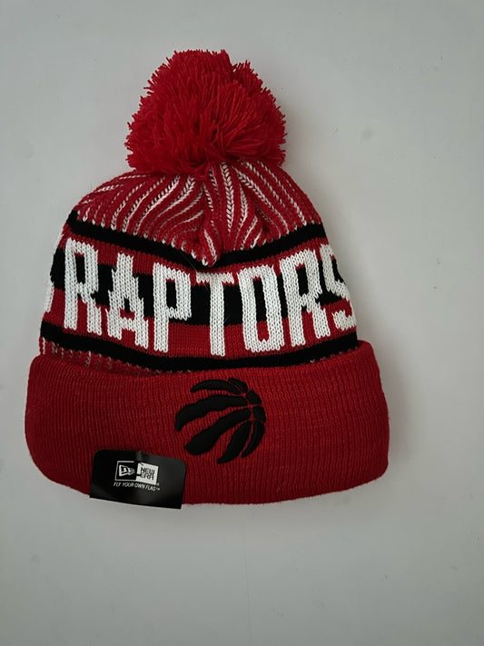 Toronto Raptors NBA Bobble Beanie Multi Colour With Tags on