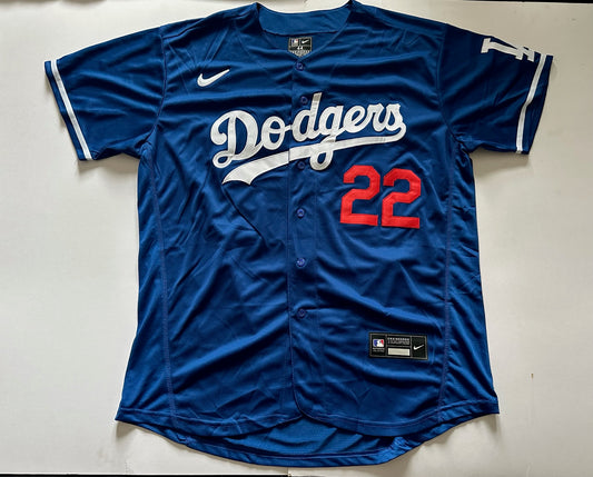 Los Angeles LA Dodgers MLB Baseball Shirt Large Kershaw 22 Blue