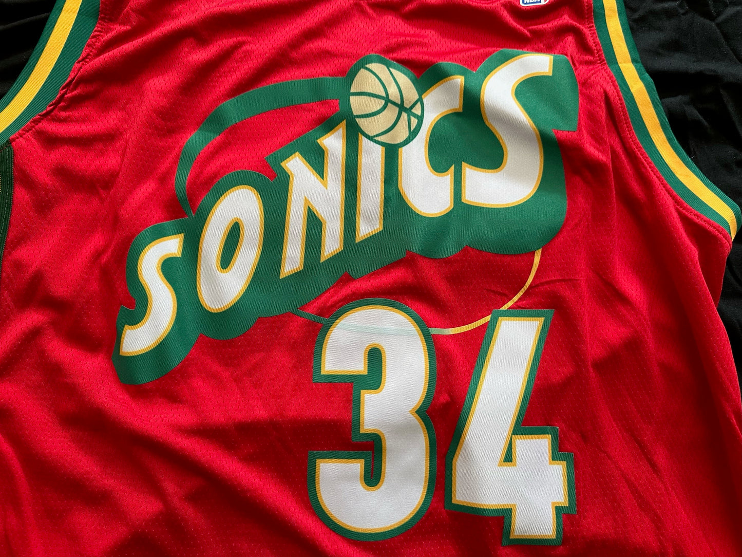 Retro Hardwood Classics Seattle Supersonics Allen Basketball Vest Large