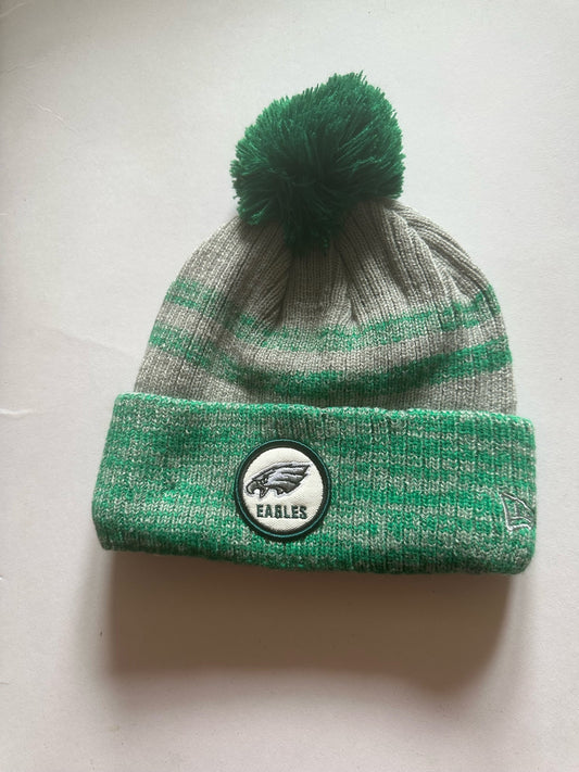 Philadelphia Eagles NFL Bobble Beanie Multi Colour With Tags on
