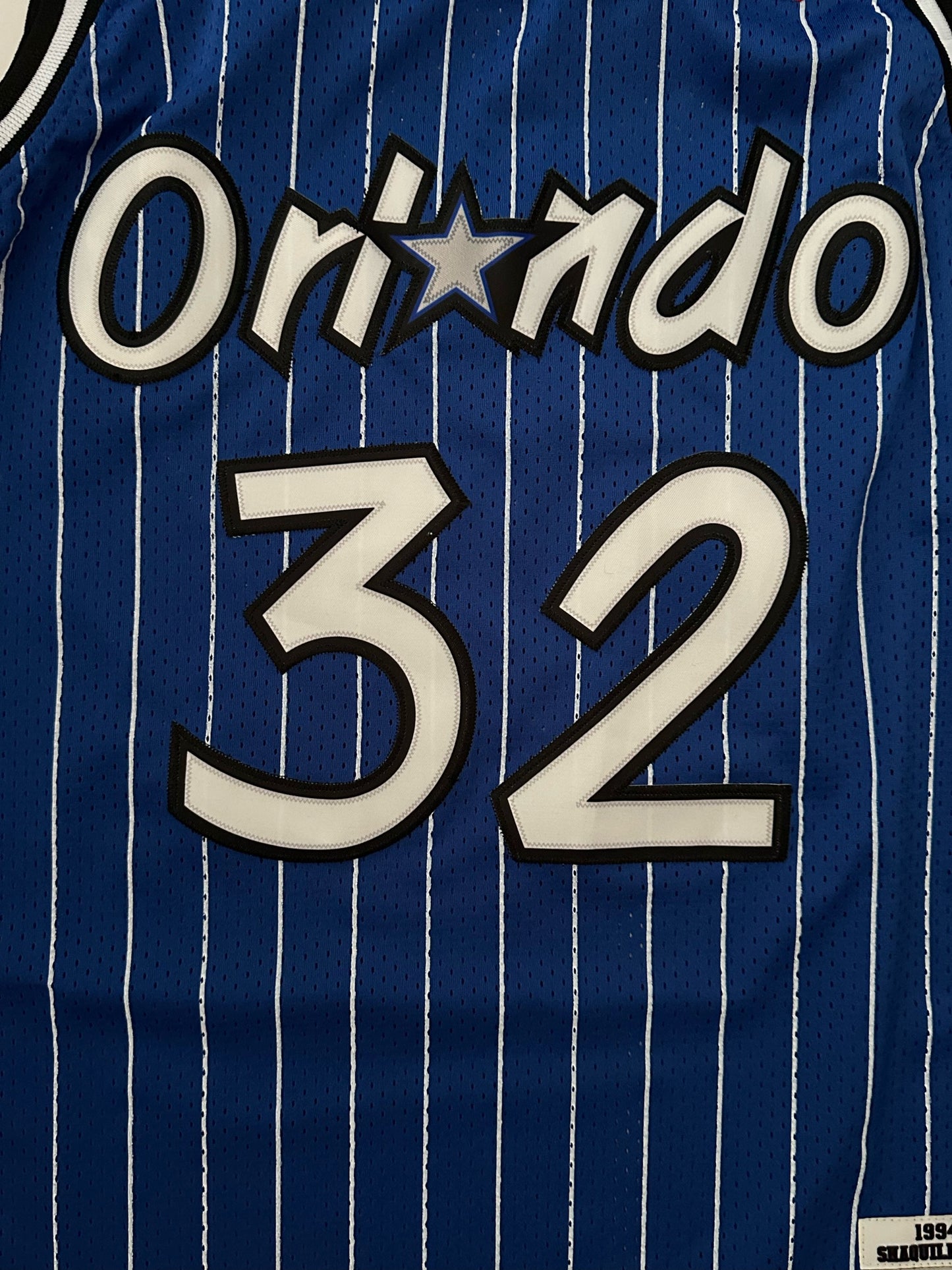 Orlando Magic NBA Hardwood Classics Basketball Vest Large O'Neal 32 Blue