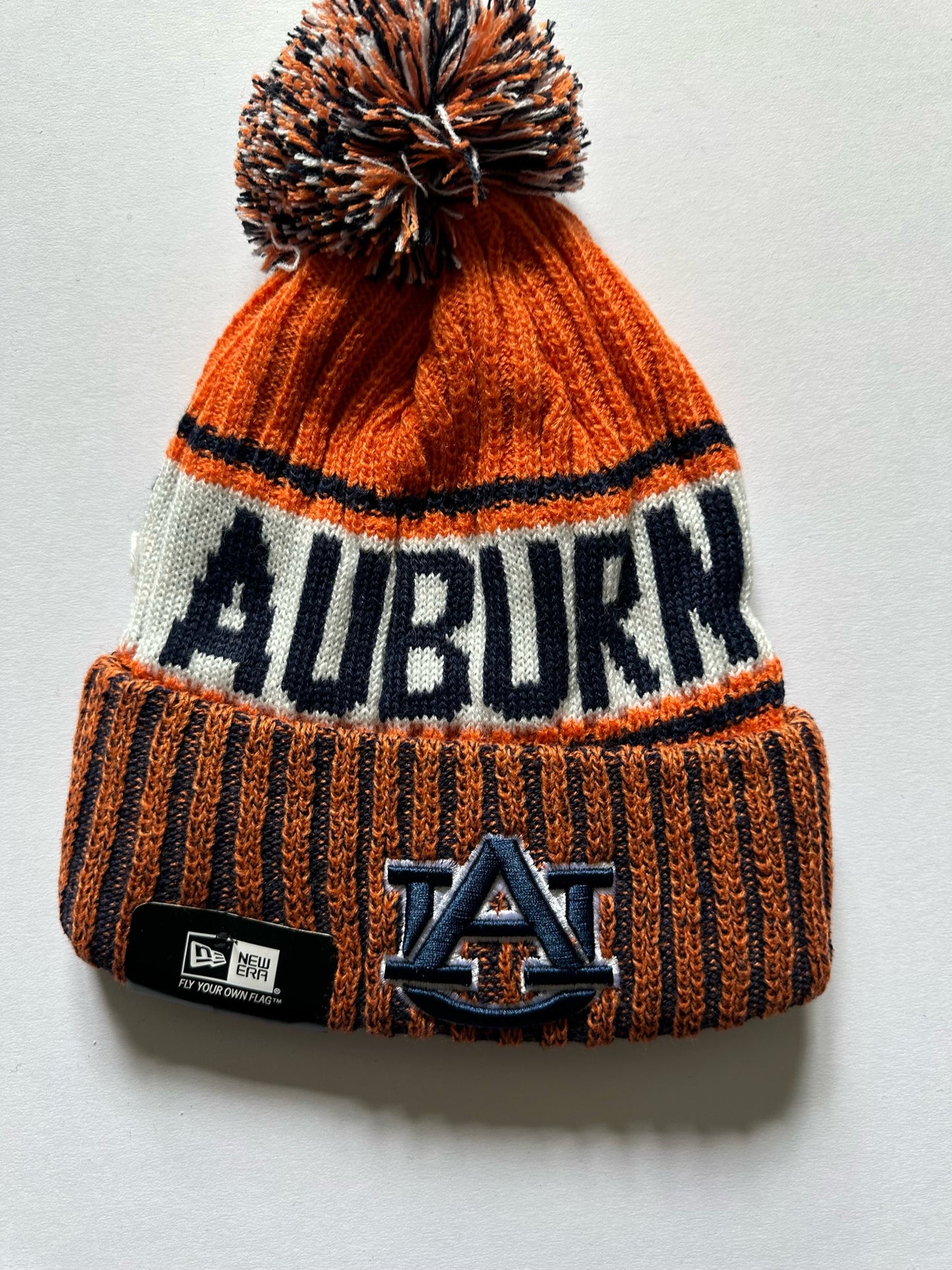 Auburn Tigers NCAA Bobble Beanie Multi Colour Tags on