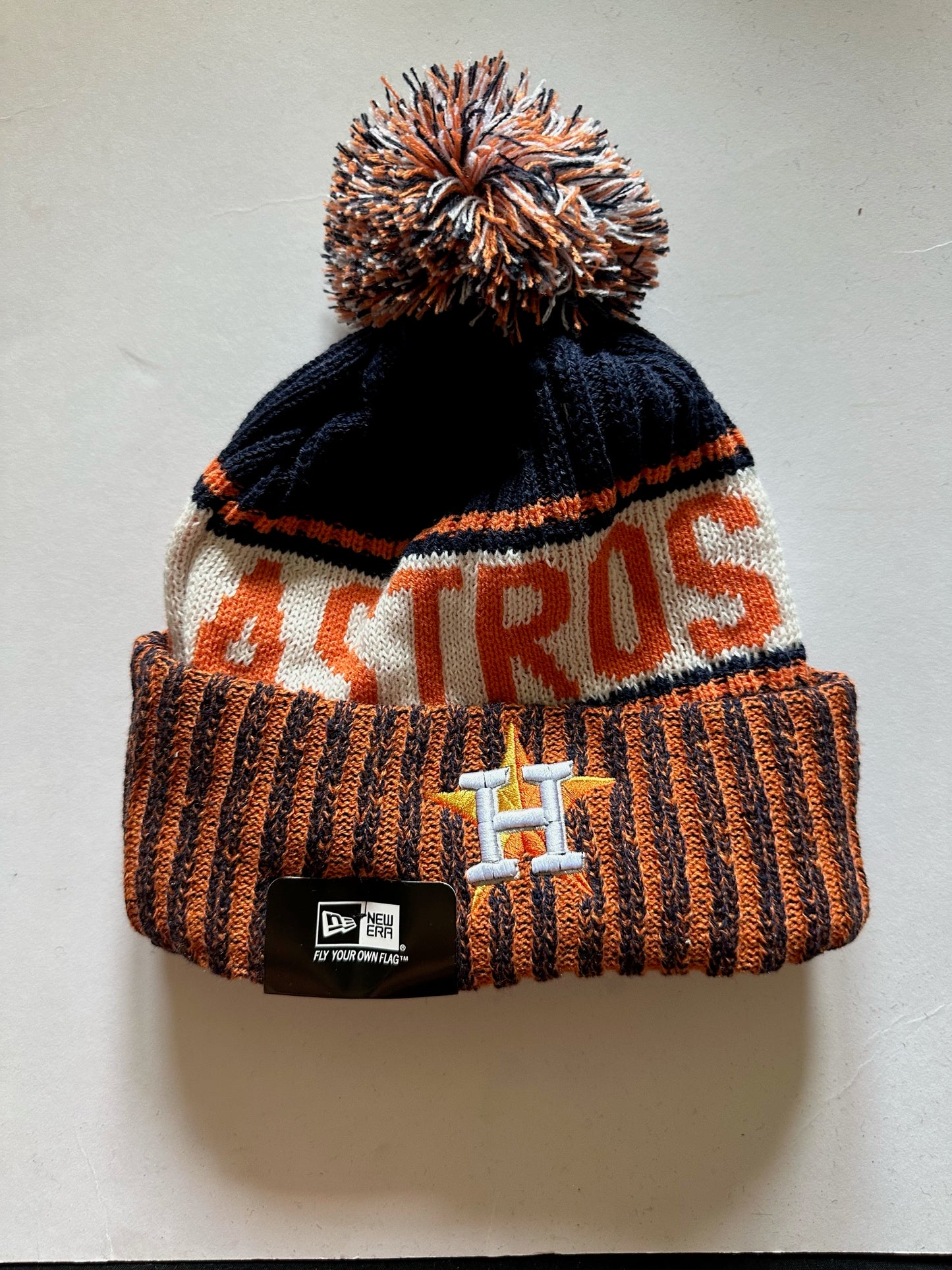 Houston Astros MLB Bobble Beanie Multi Colour With Tags on