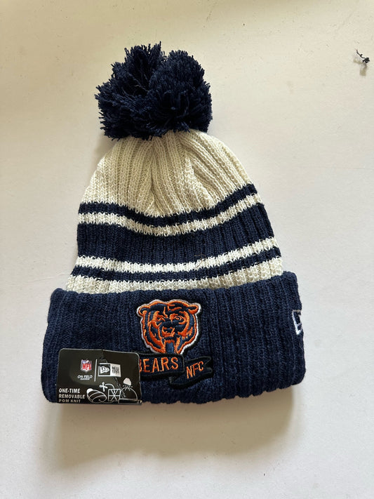 Chicago Bears NFL Bobble Beanie Multi Colour With Tags on