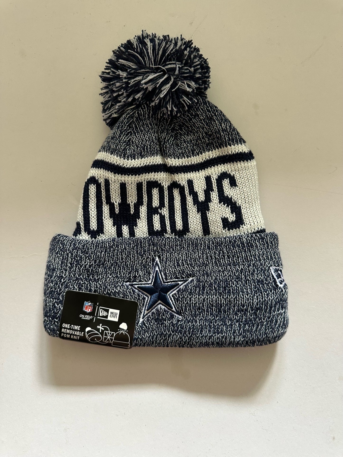 Dallas Cowboys NFL Bobble Beanie Multi Colour With Tags on