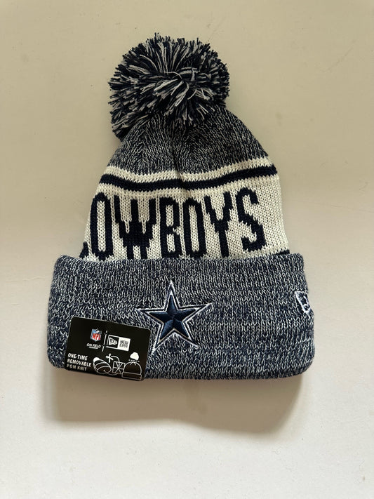 Dallas Cowboys NFL Bobble Beanie Multi Colour With Tags on