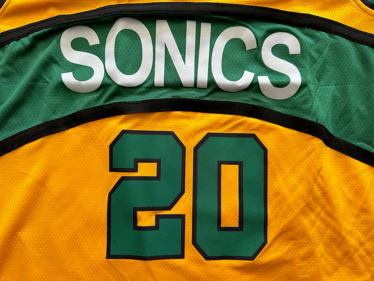 Retro Hardwood Classics Seattle Supersonics Payton Basketball Vest Large