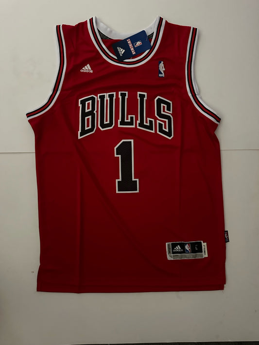 Chicago Bulls NBA Rose Basketball Vest Large 1 Red